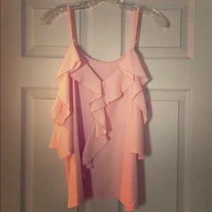 Cute Flowy peek a boo shoulder top